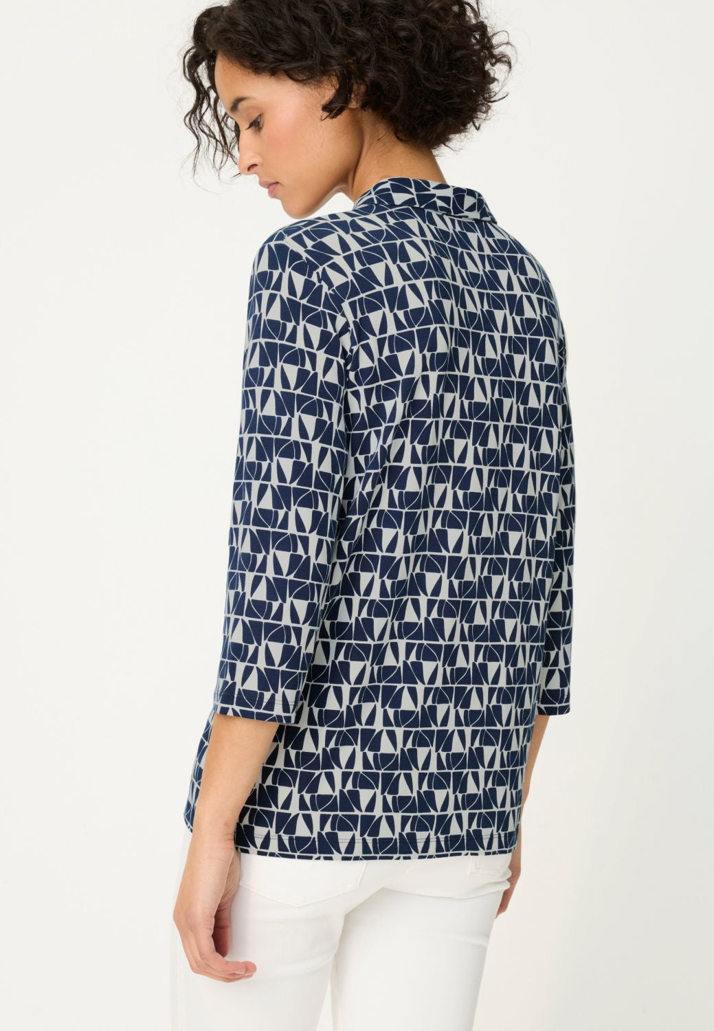 Olsen Print Jersey Top