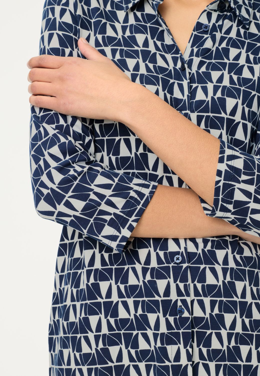Olsen Print Jersey Top