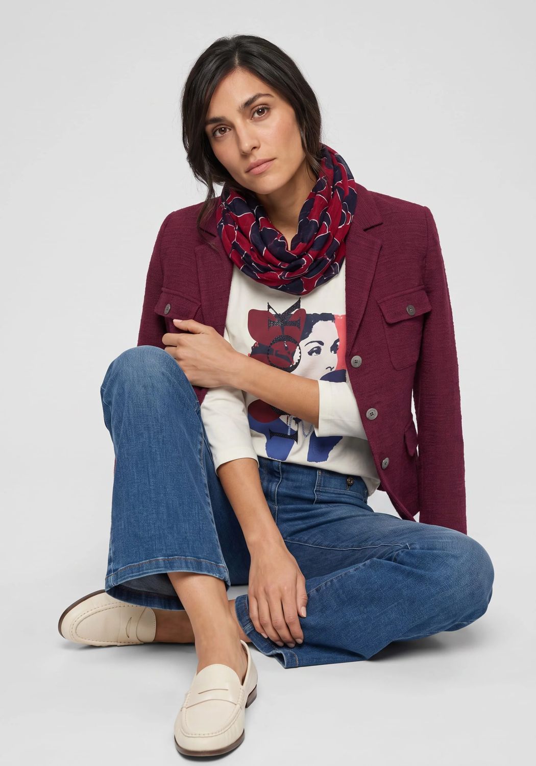 Olsen Print Scarf