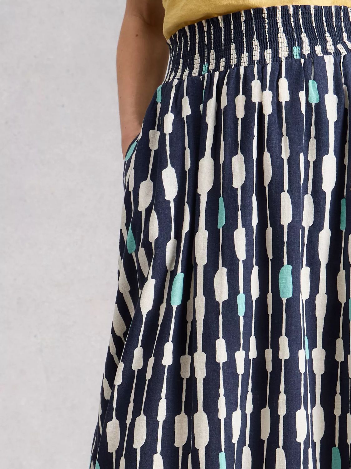 White Stuff Shelly Linen Skirt