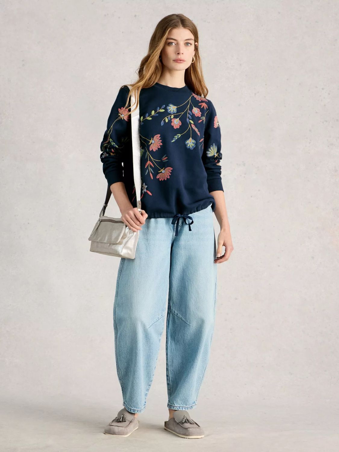 White Stuff Floral Sweatshirt