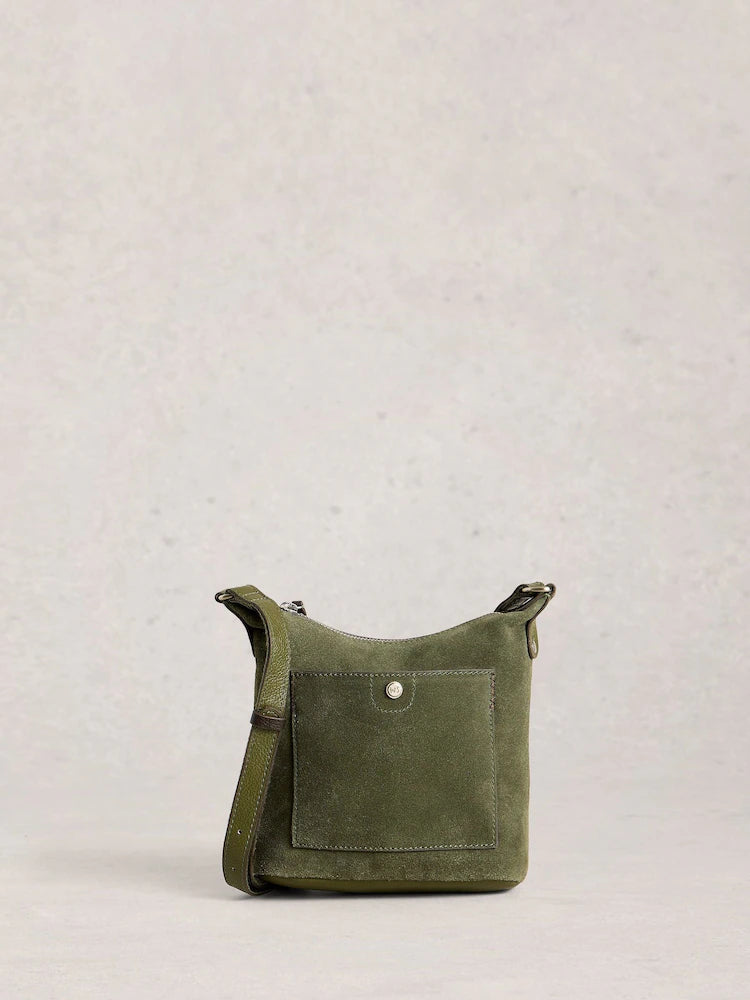 White Stuff Mini Fern Suede Bag