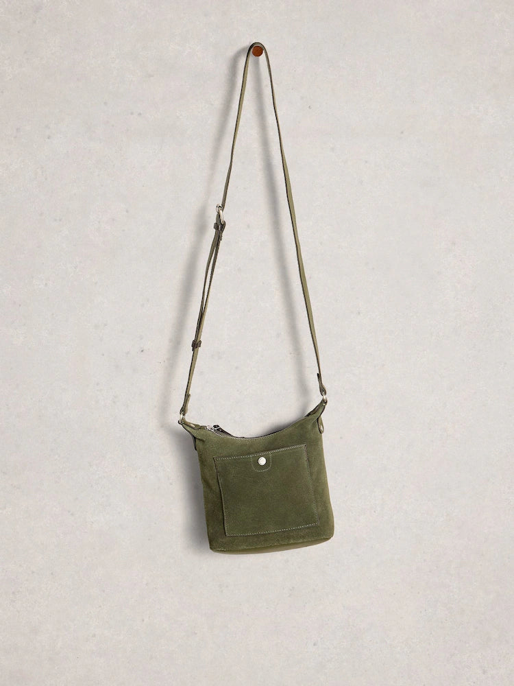 White Stuff Mini Fern Suede Bag