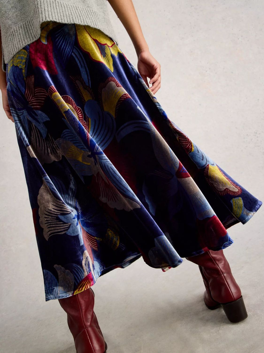 White Stuff Hope Velvet Skirt