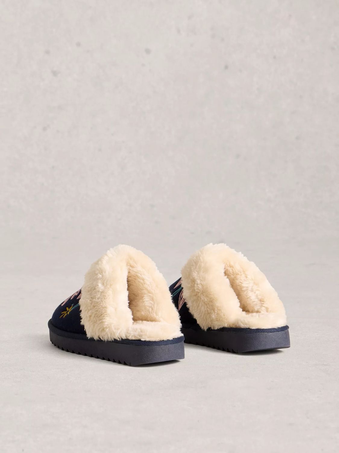 White Stuff Floral Mule Slipper