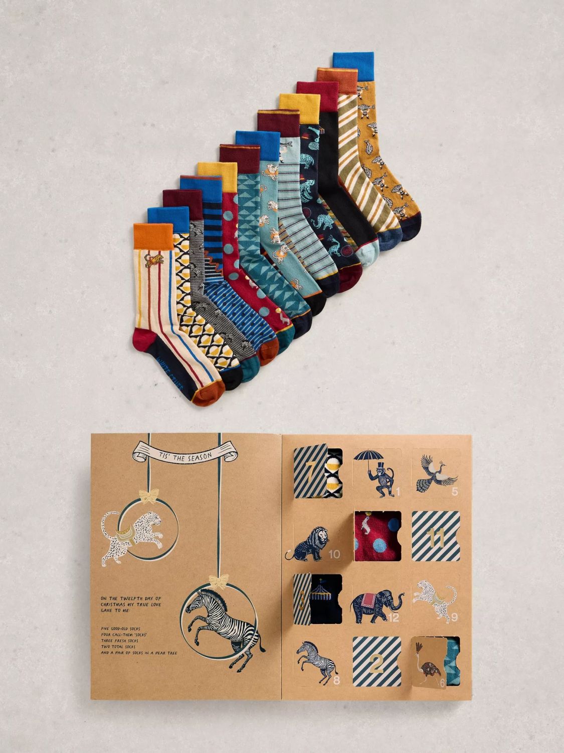 White Stuff Mens Advent Socks