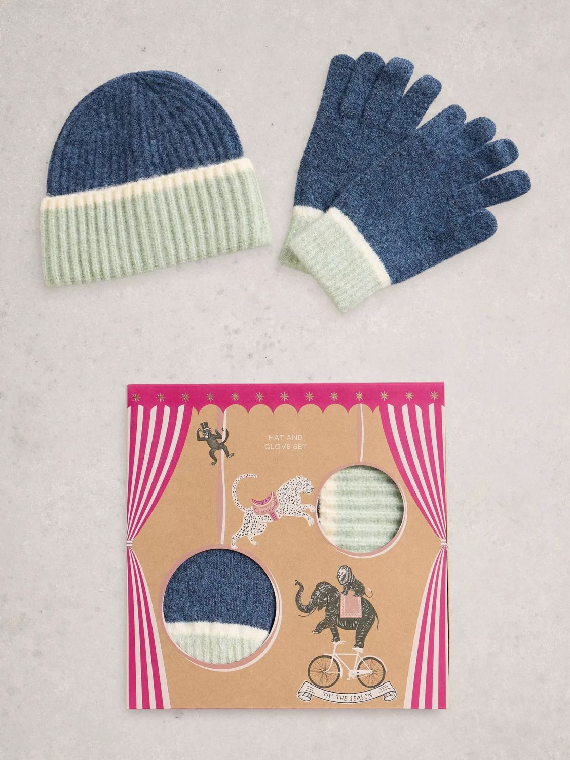 White Stuff Hat & Glove Gift Box