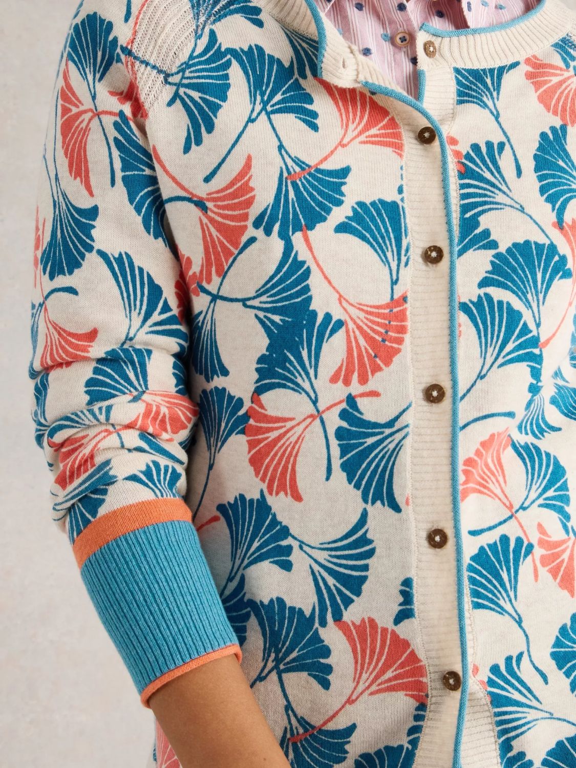 White Stuff Lulu Printed Cardigan