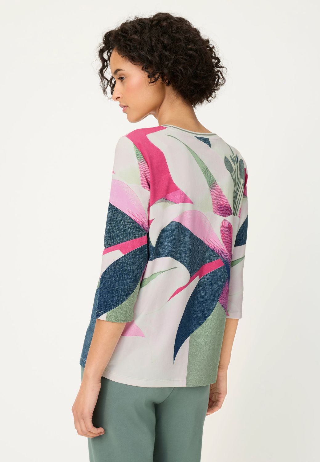 Olsen Block Print Top