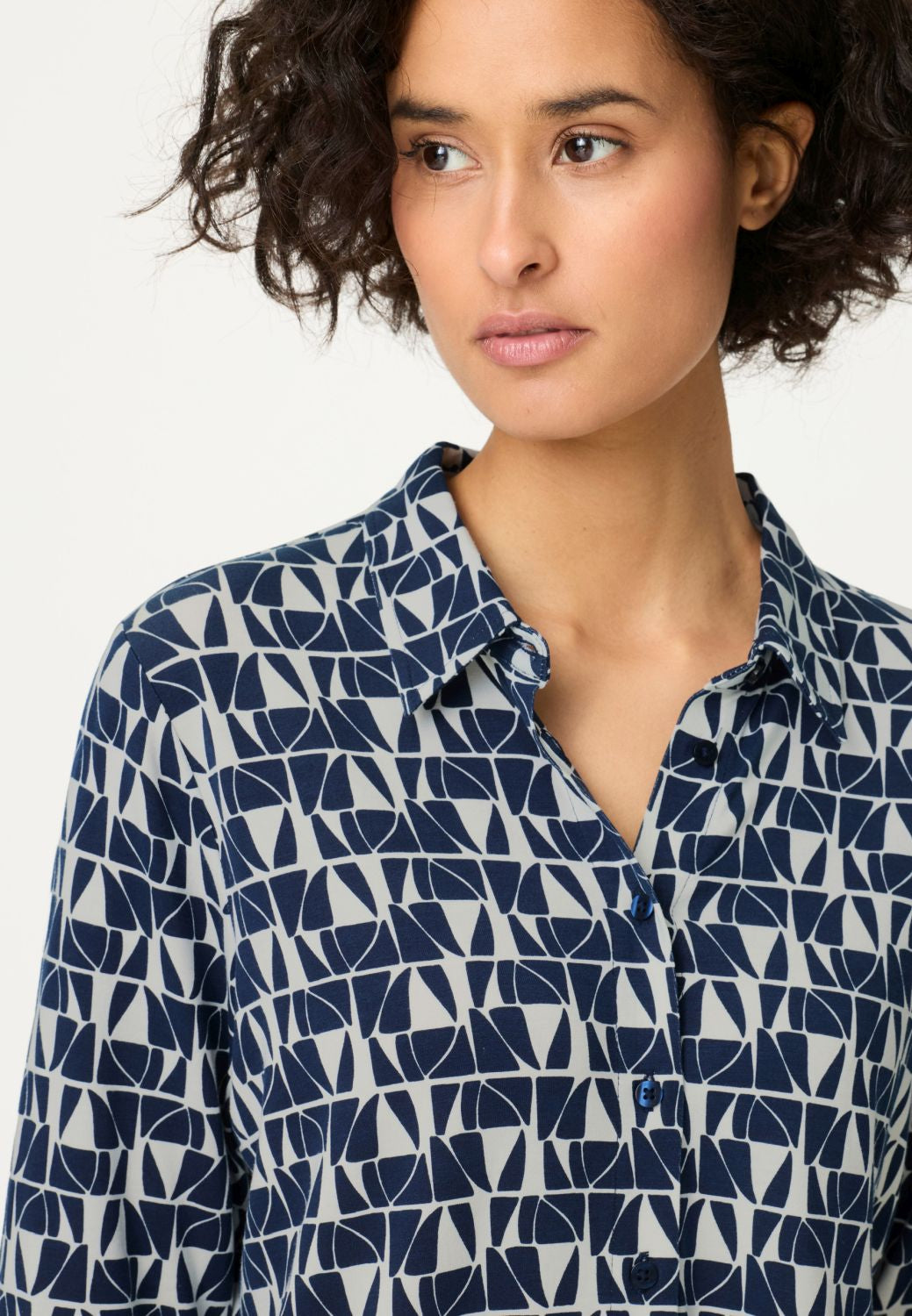 Olsen Print Jersey Top