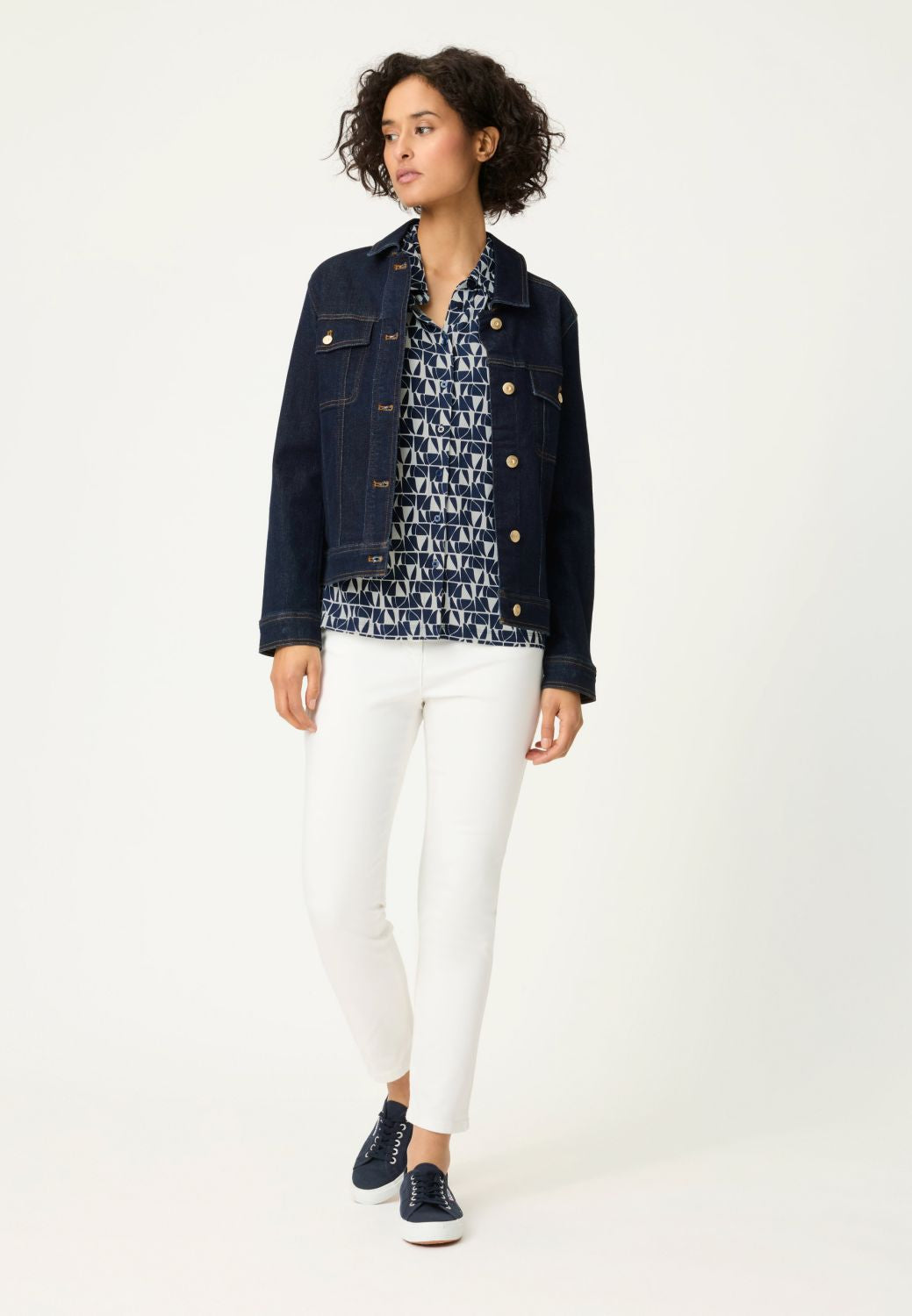 Olsen Print Jersey Top