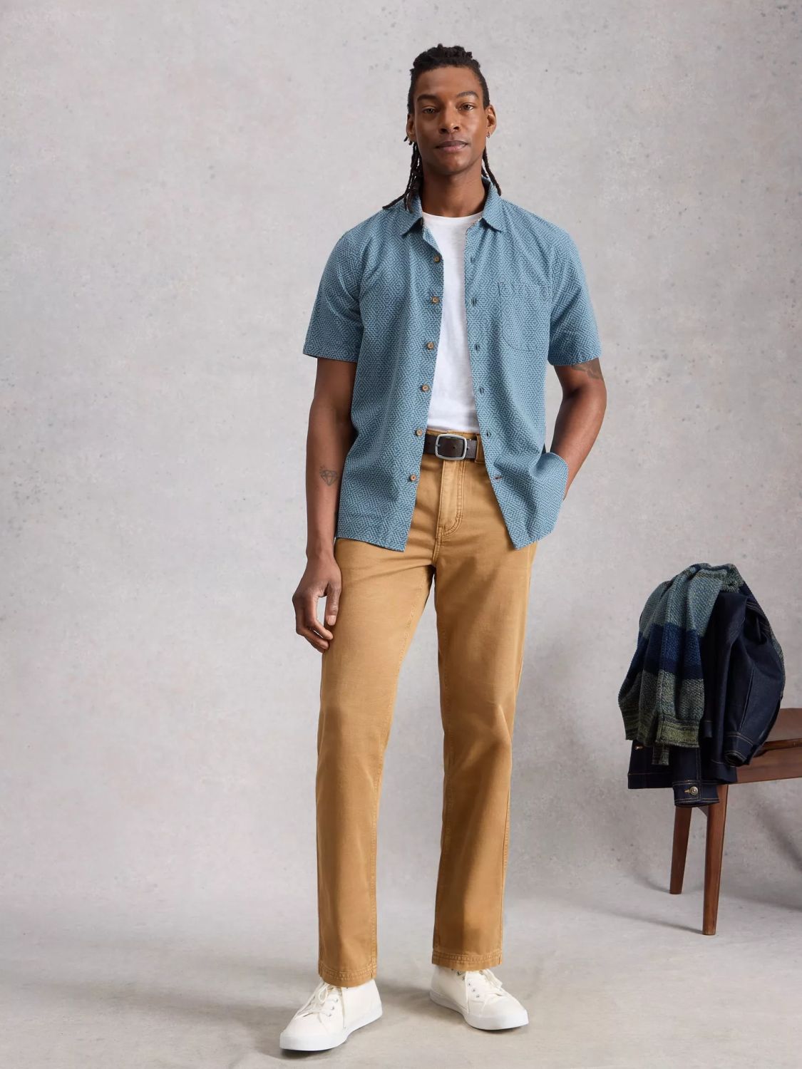 White Stuff Tile Stitch Shirt