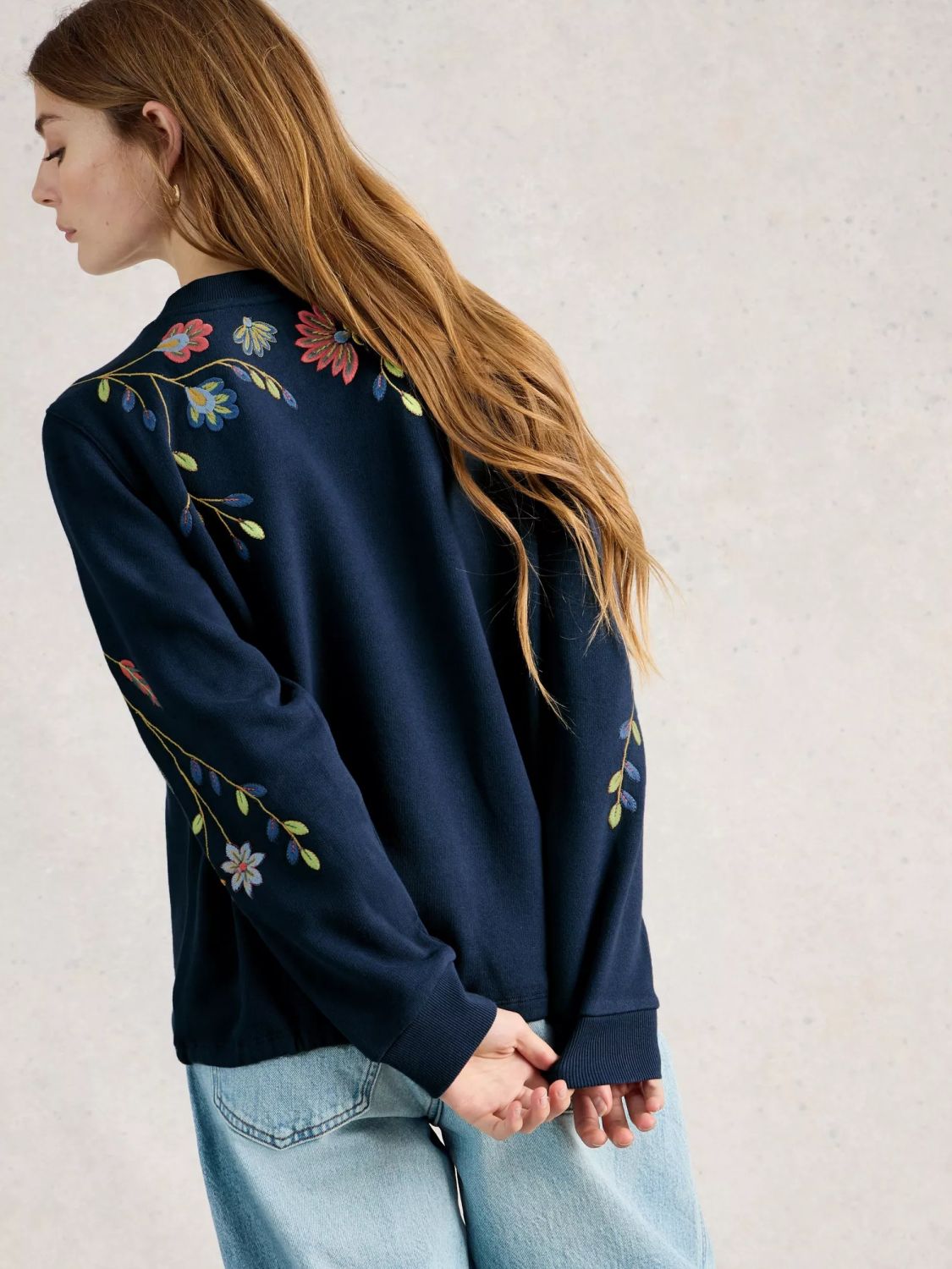 White Stuff Floral  Sweatshirt
