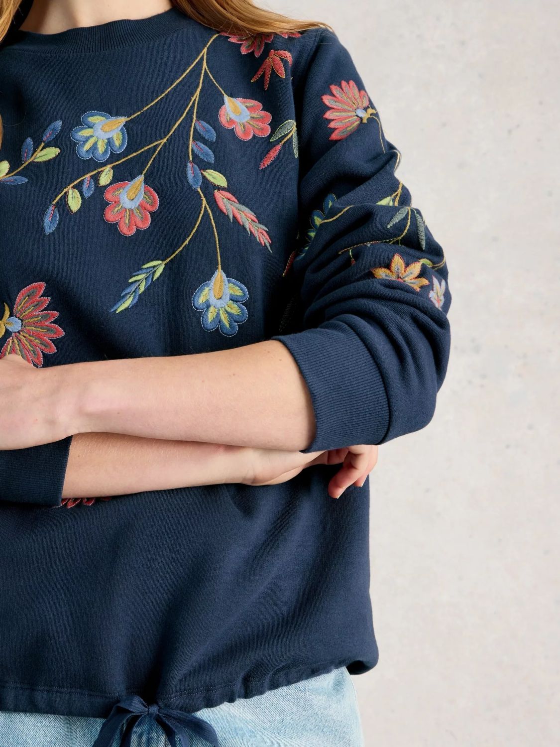 White Stuff Floral  Sweatshirt