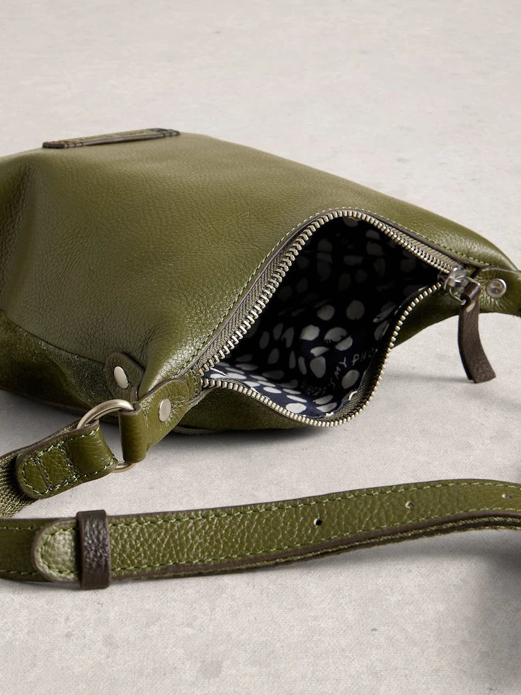 White Stuff Mini Fern Suede Bag