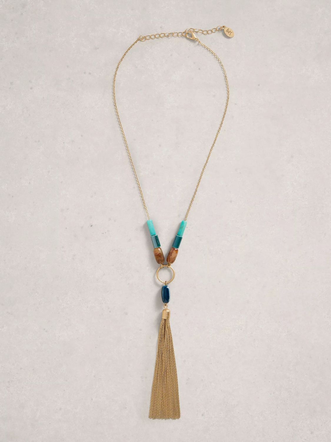 White Stuff Tassle Pendant