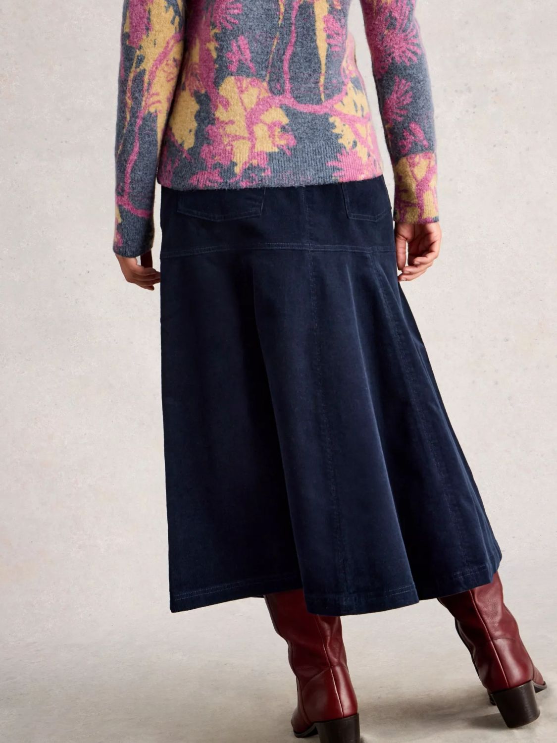 White Stuff Quinn Cord Skirt