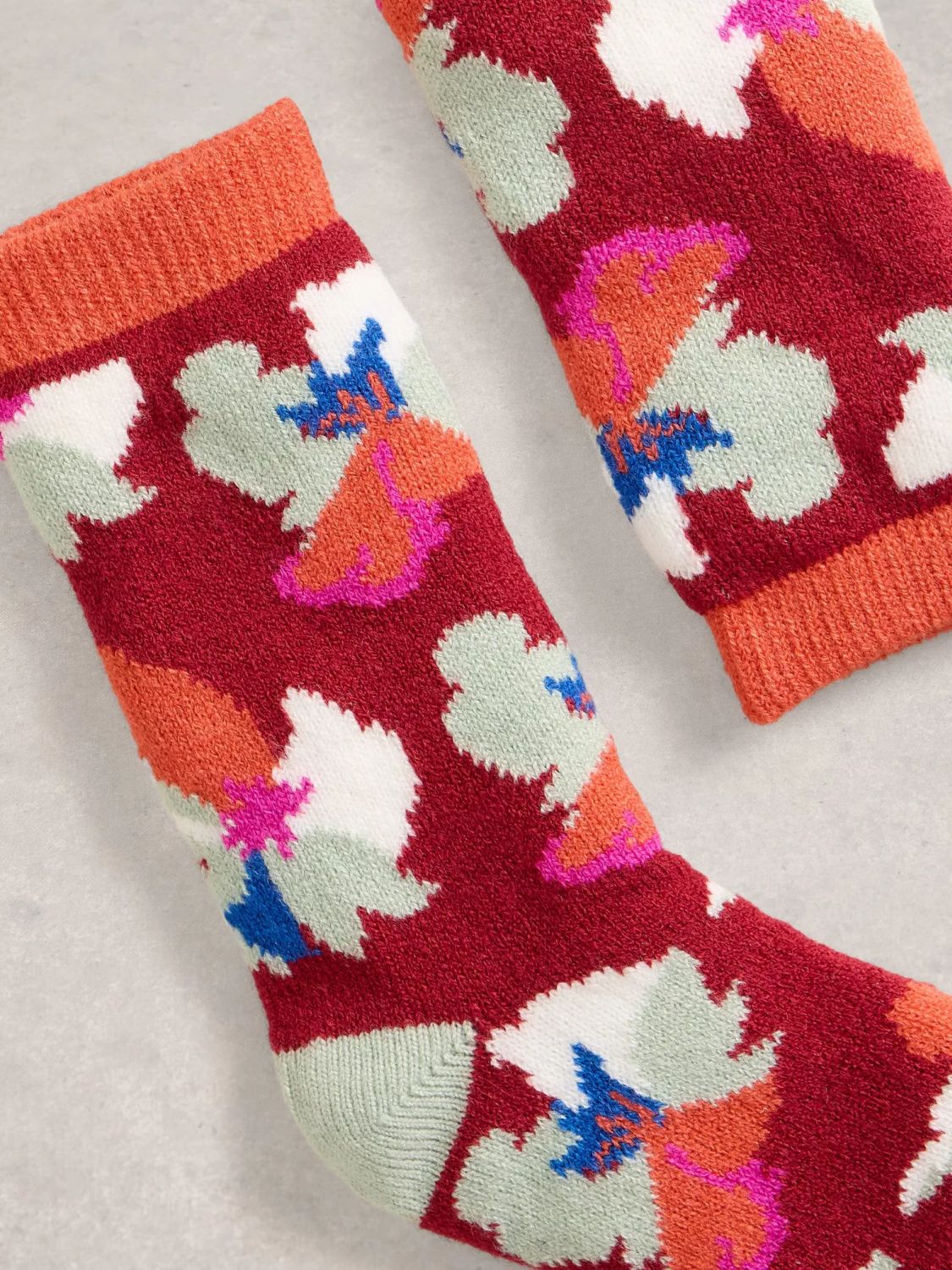White Stuff Floral Cabin Socks