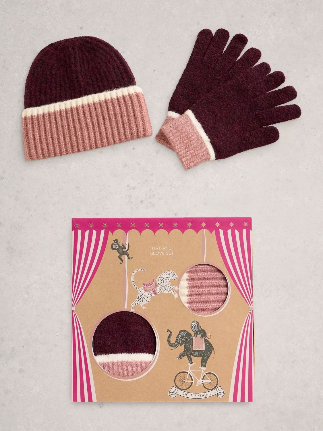 White Stuff Hat & Glove Gift Box
