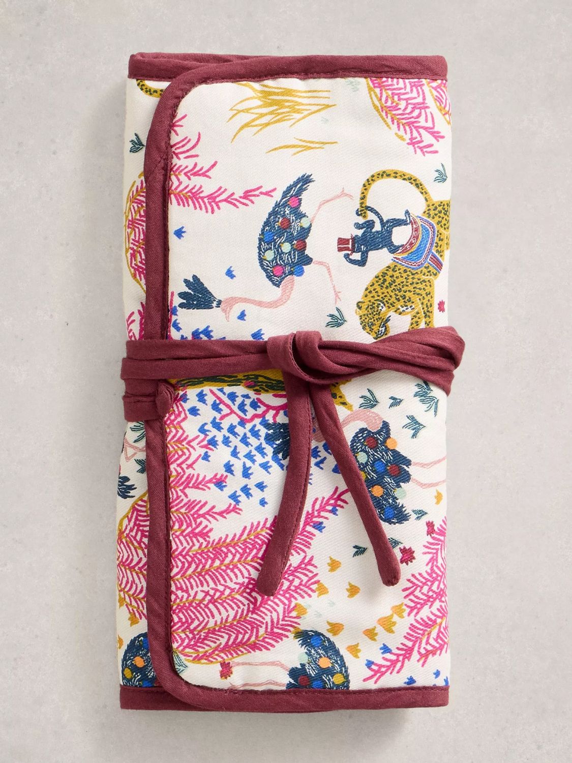White Stuff Printed Jewellery Roll