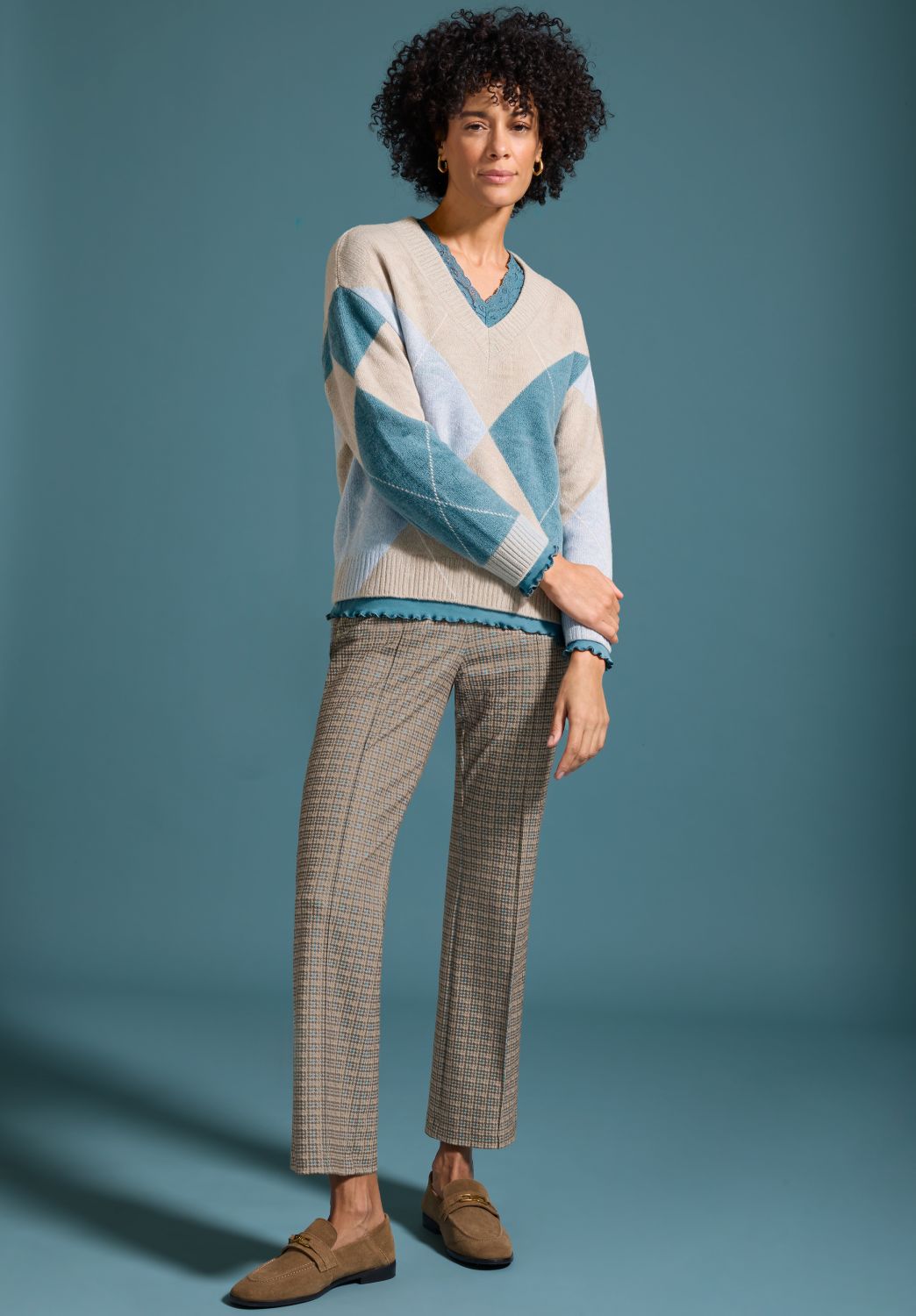 Bianca Venus Argyle Jumper