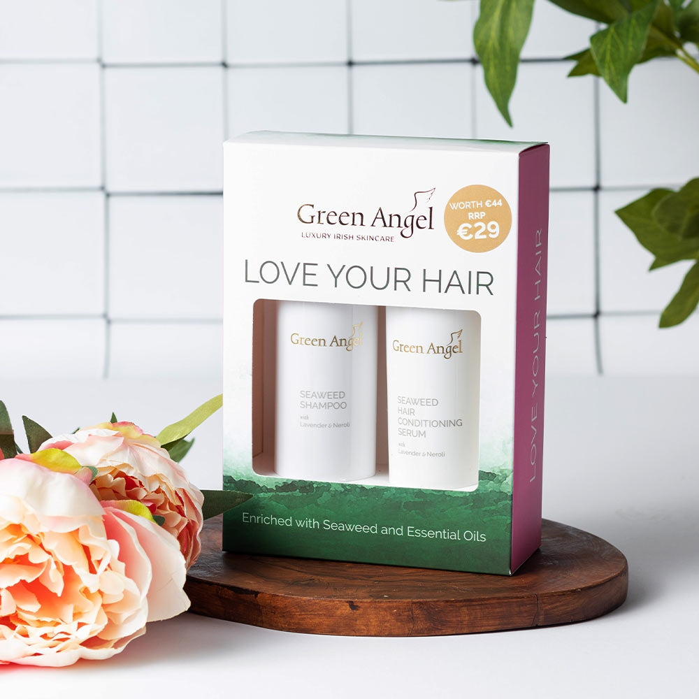 Green Angel Love Your Hair Set Seaweed Shampoo & Hair Conditioning Serum
Enriched with Seaweed & Essential Oils