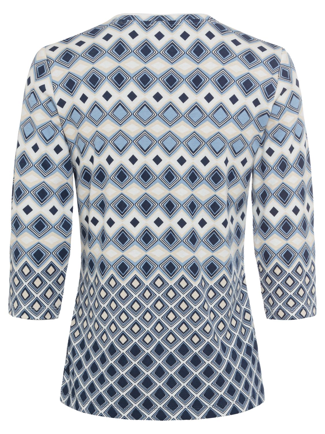 Olsen Print 3/4 Sleeve Top