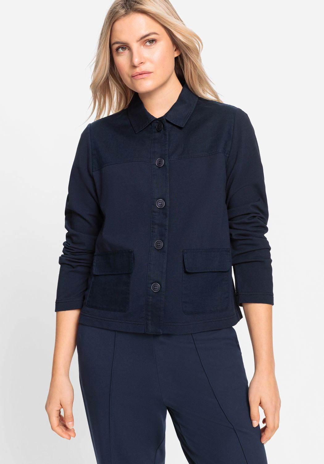 Olsen Jersey Linen Jacket