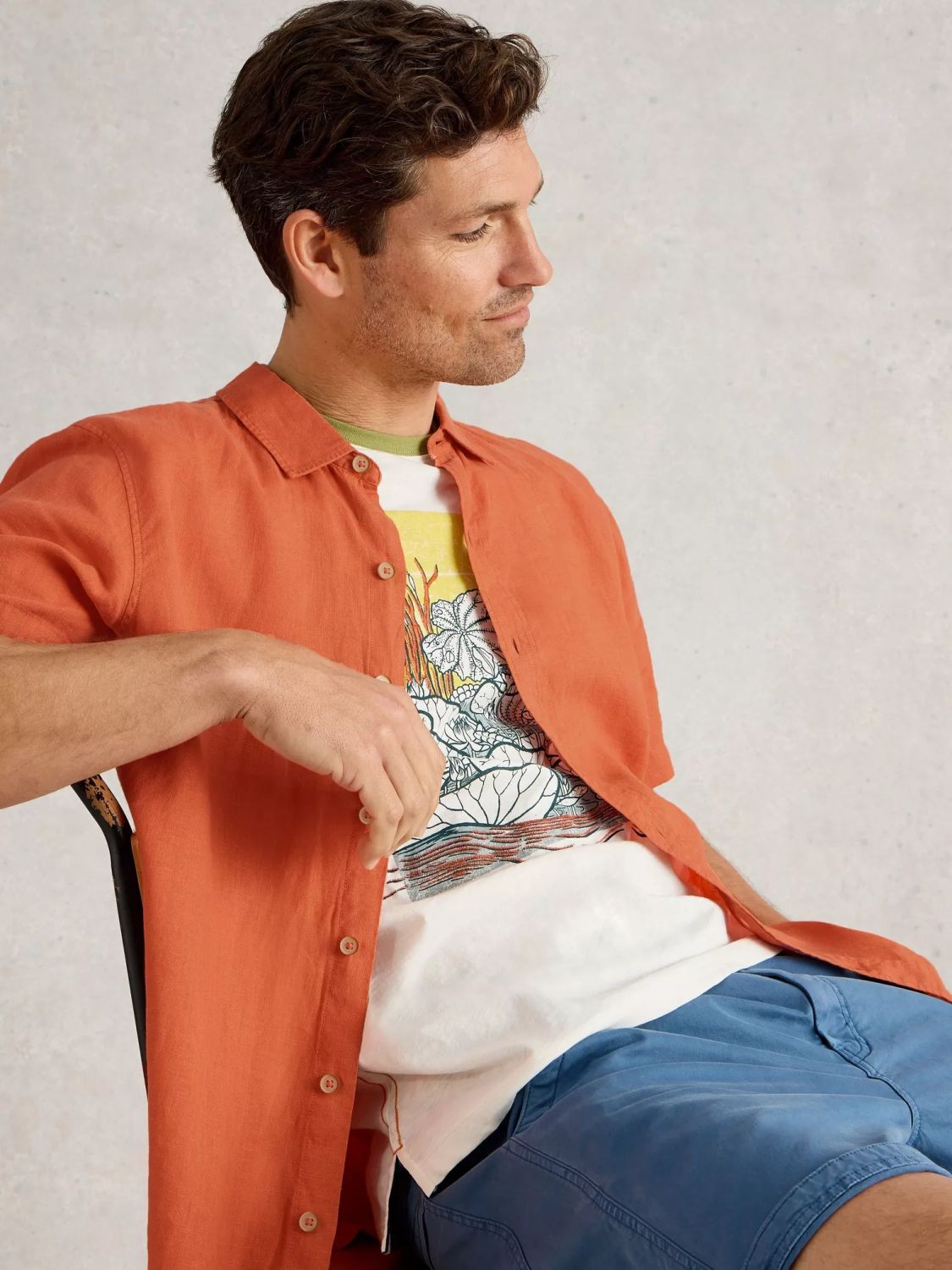 White Stuff SS Linen Shirt