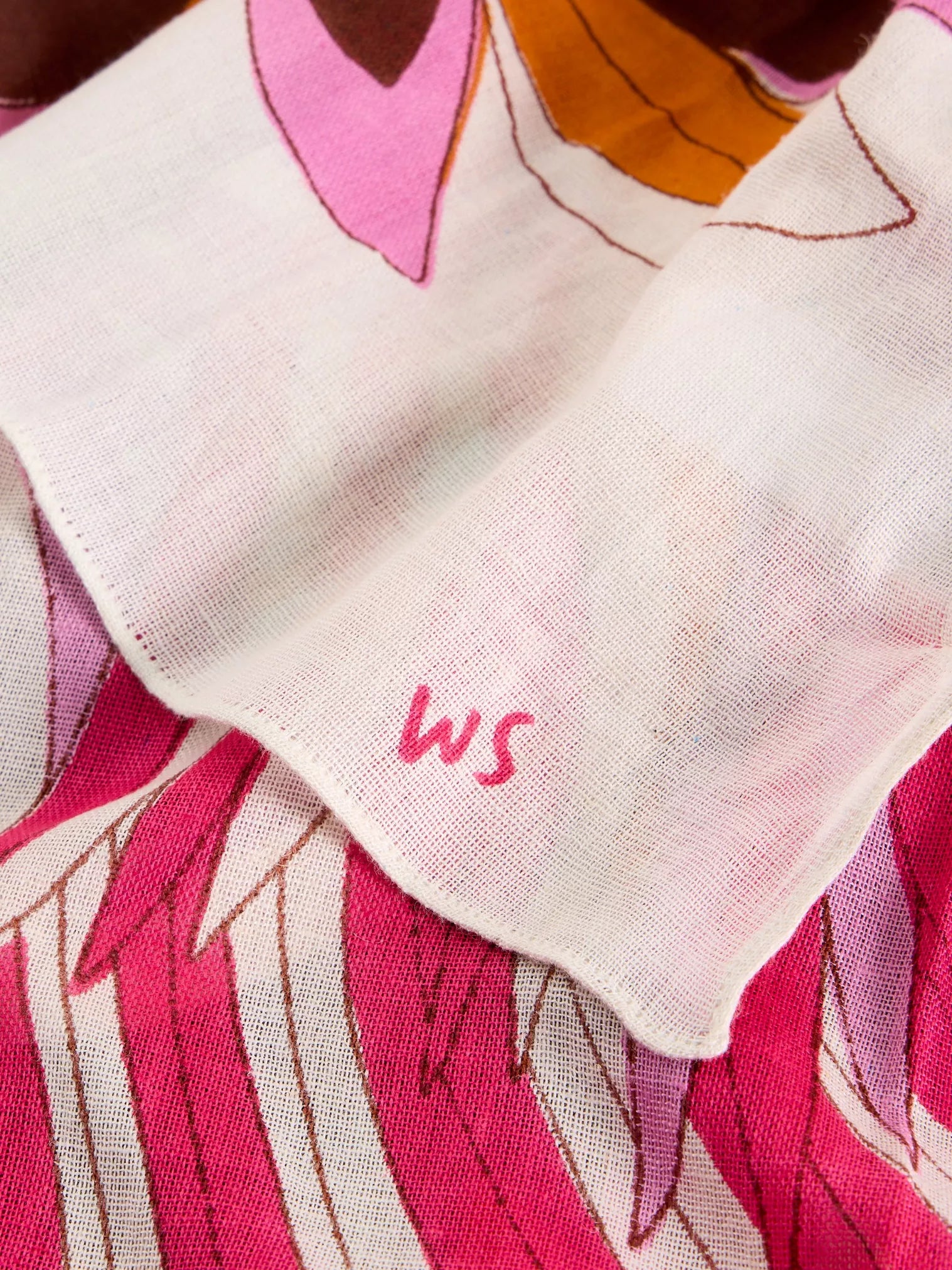 White Stuff Sundance Bird Print Scarf