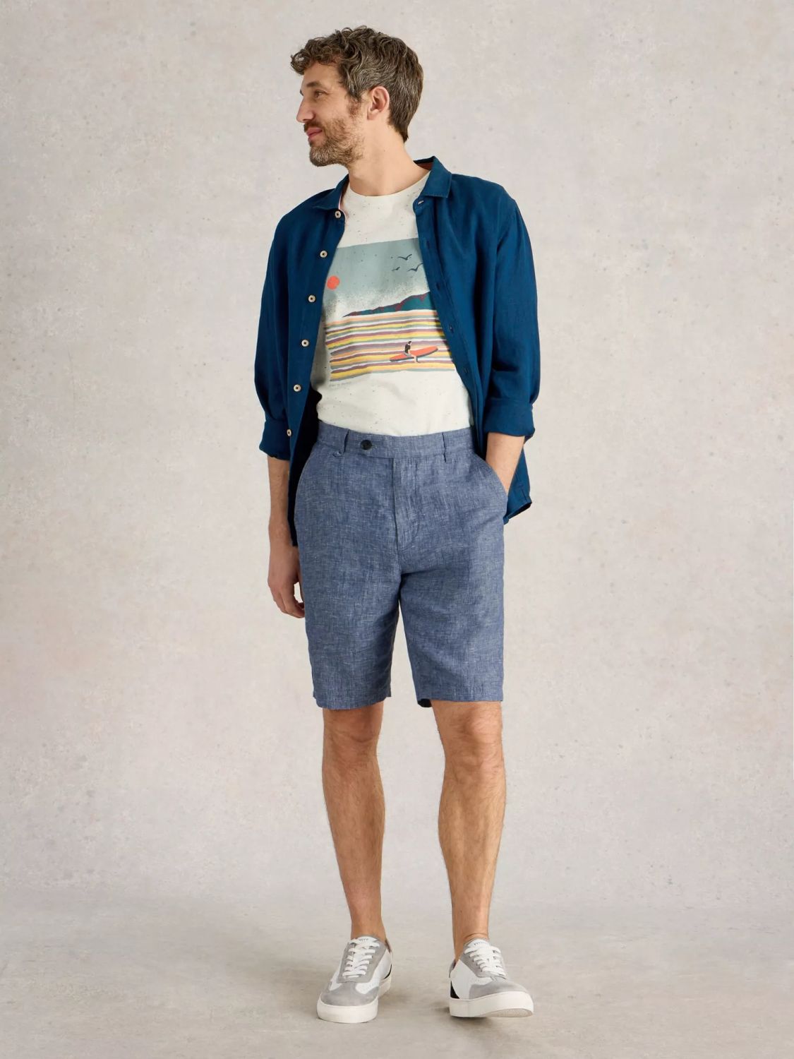 White Stuff Linen Chino Shorts